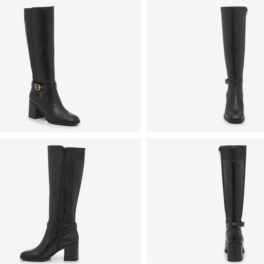 Kelly & Katie Black Over the Knee Boots